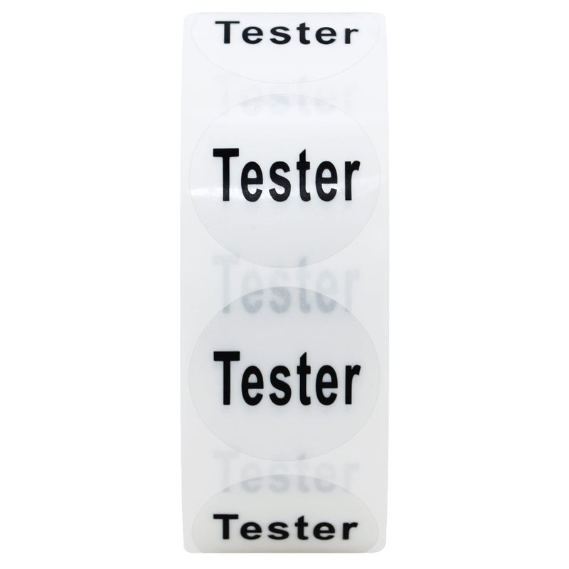 Hybsk Clear Cosmetic Tester Labels 20mm Round Total 500 Per Roll (Clear) - Image 3